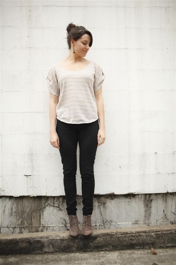 Ada Spragg // DIY Slouchy Woven Tee