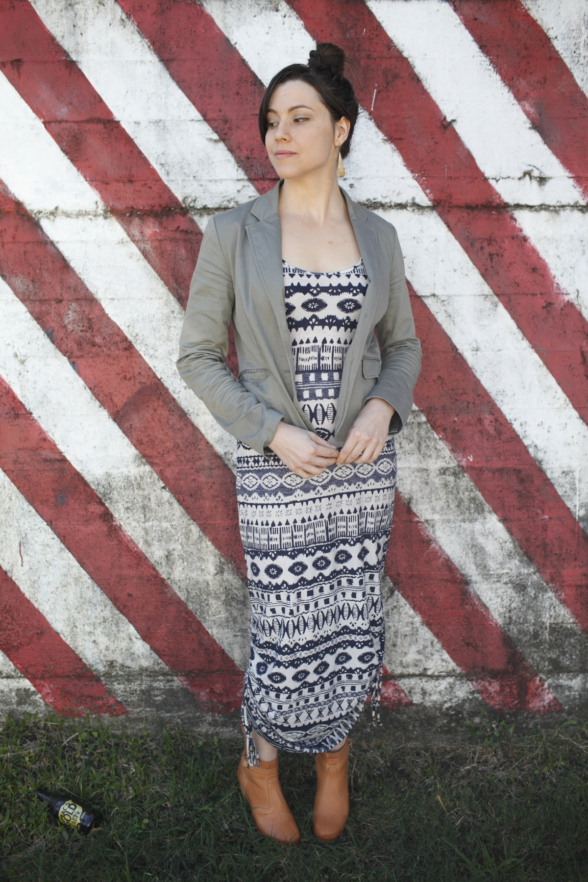 Ada Spragg // DIY Side-Cinched Tribal Maxi Dress 