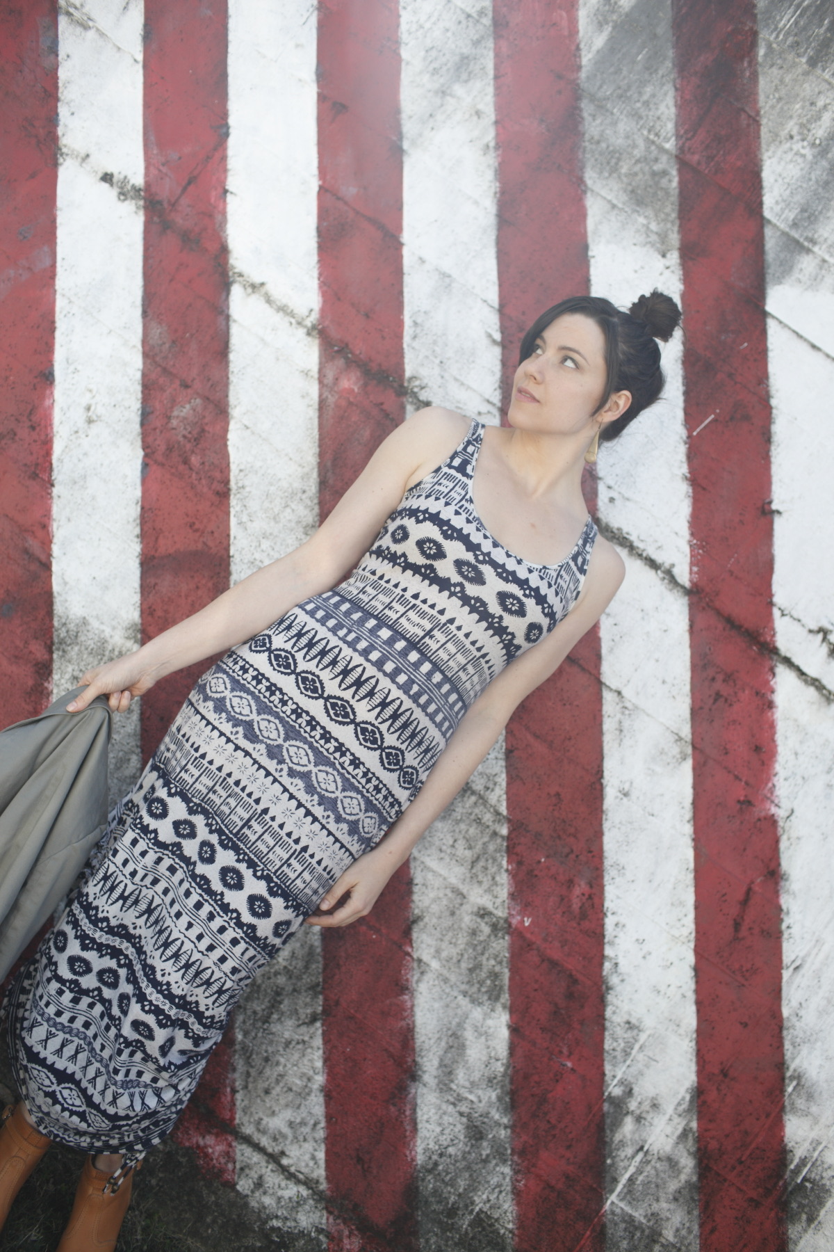 Ada Spragg // DIY Side-cinched Tribal Maxi Dress 