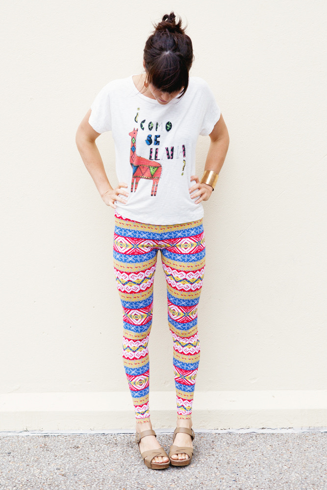 Ada Spragg // Easy DIY Tribal Leggings