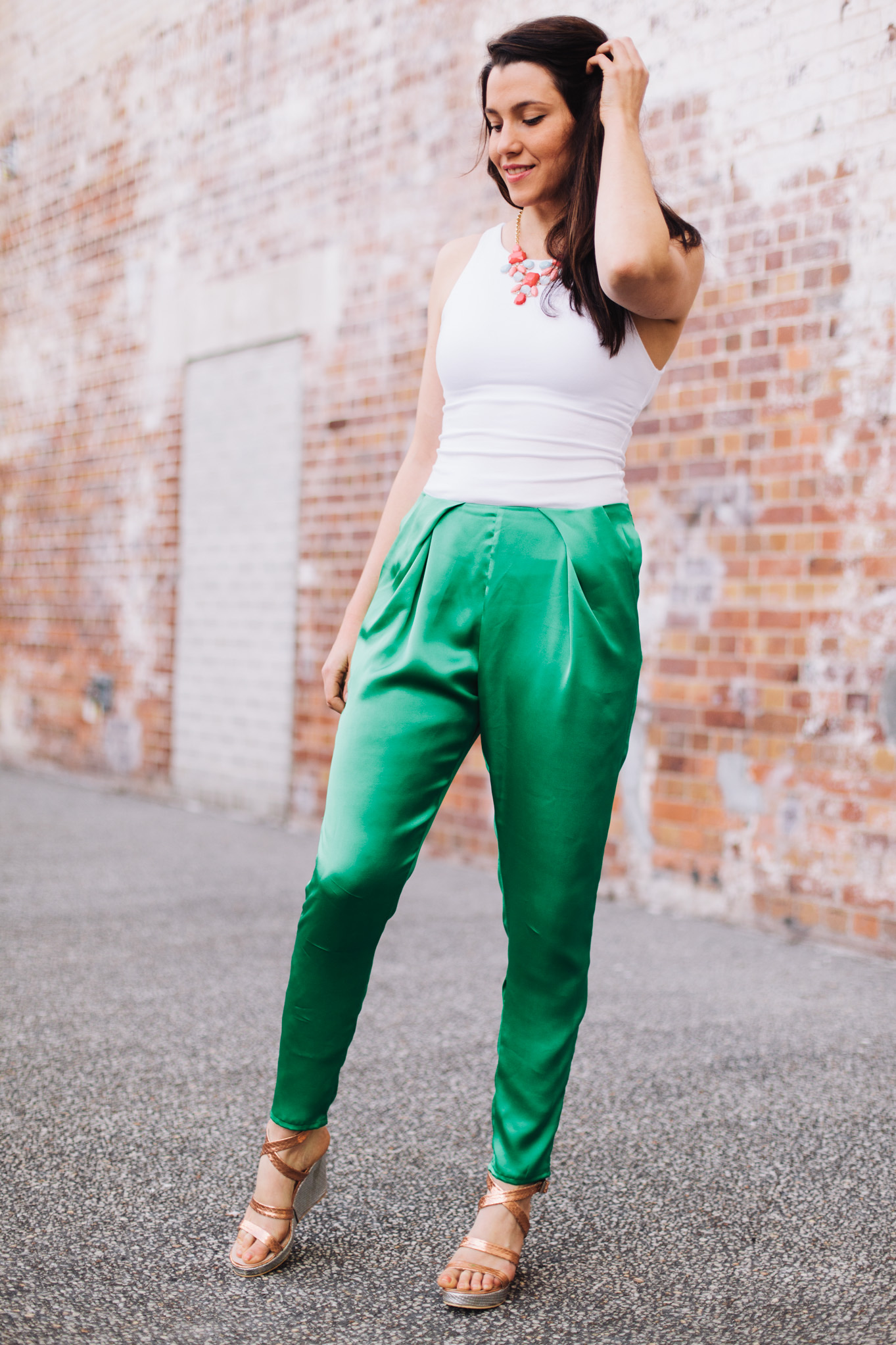 Ada Spragg // DIY Pleated Silk Pants 