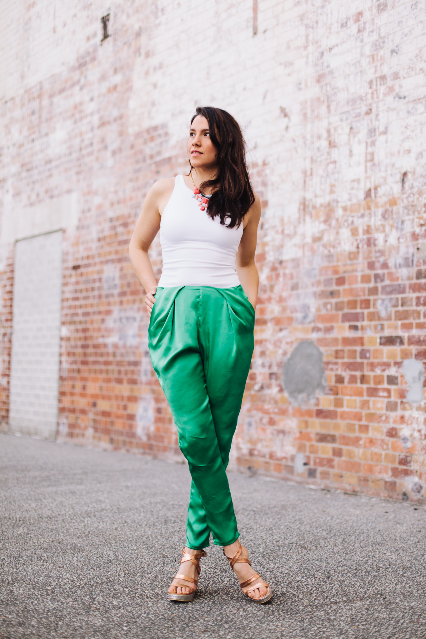 Ada Spragg // DIY Pleated Silk Pants 