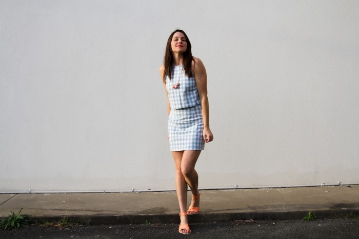 ADA SPRAGG | DIY Two-Piece-Sets | Salme Patterns 'Hannah' Top & Vogue 1247