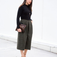 Croc-Culottes + Turtleneck